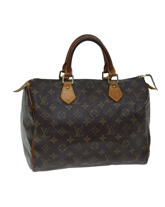 Monogram Canvas Hand Bag with Scratches and Rubbing - France Made