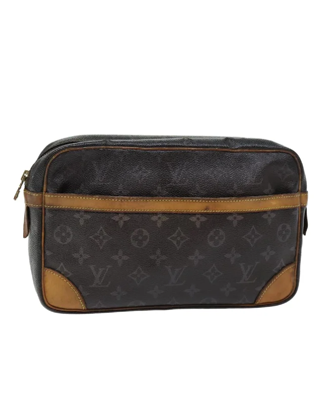 Monogram Canvas Clutch Bag with Accessories and Serial No.