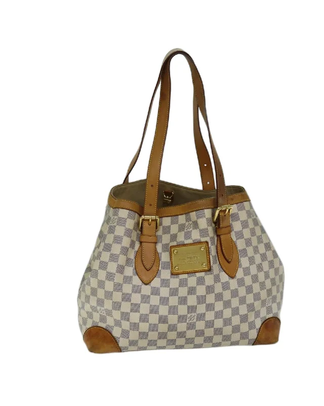 Damier Azur Canvas Tote Bag with Accessories (Rank C)