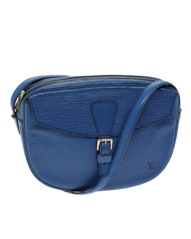 Blue Epi Leather Shoulder Bag with Adjustable Strap - Authentic LV Accessory