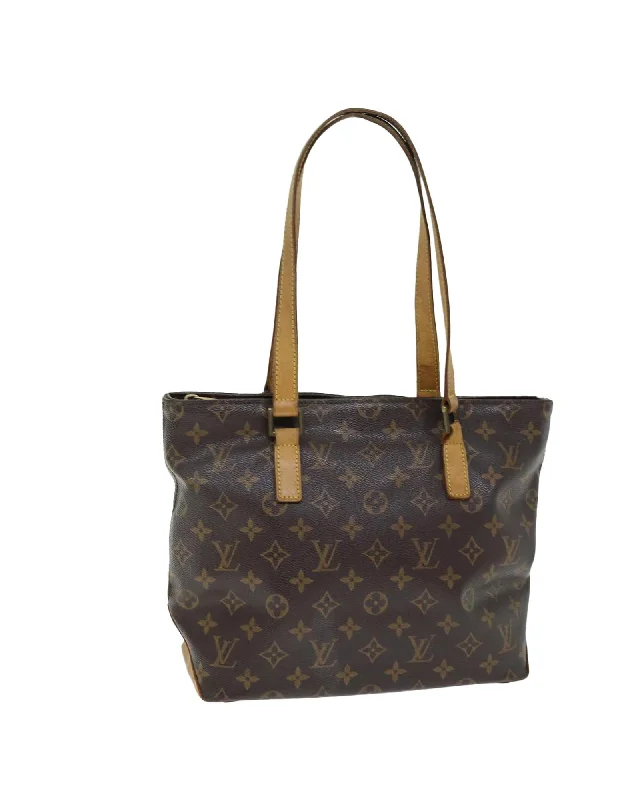 Monogram Canvas Tote Bag with Shoulder Strap