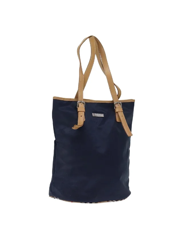 Navy Nylon Tote Bag with Accessory - Rank C