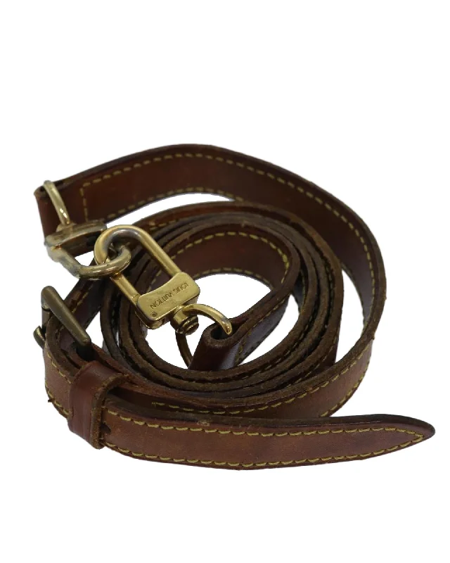 Adjustable Leather Shoulder Strap with Metal Fittings