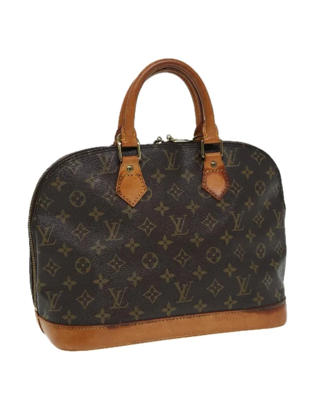 Monogram Canvas Alma Hand Bag with Classic Design