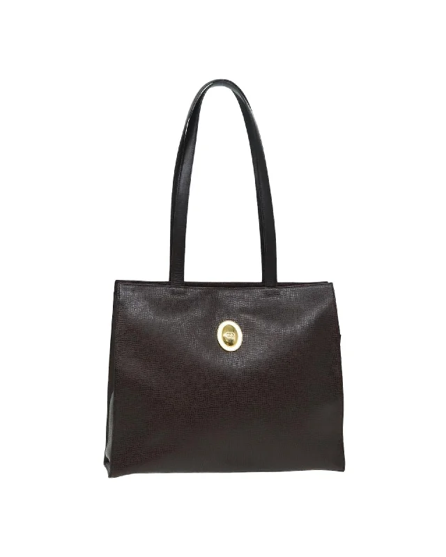 Leather Tote Bag with Handle Drop and Spacious Interior