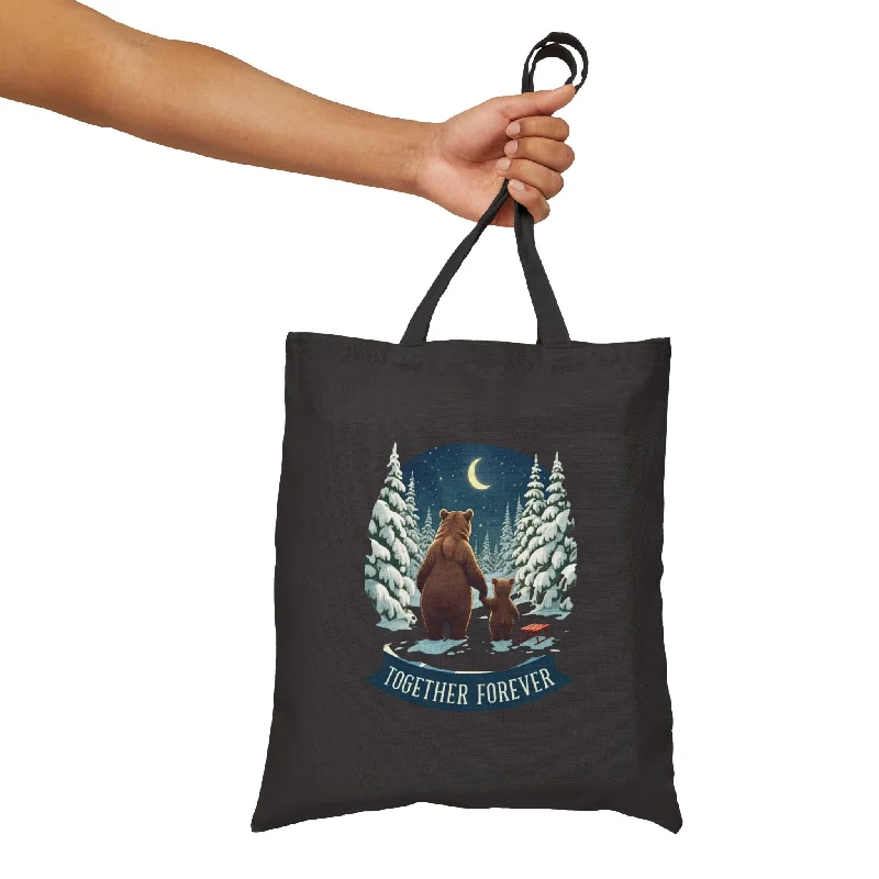 Together forever Cotton Canvas Tote Bag - EmpressKorea