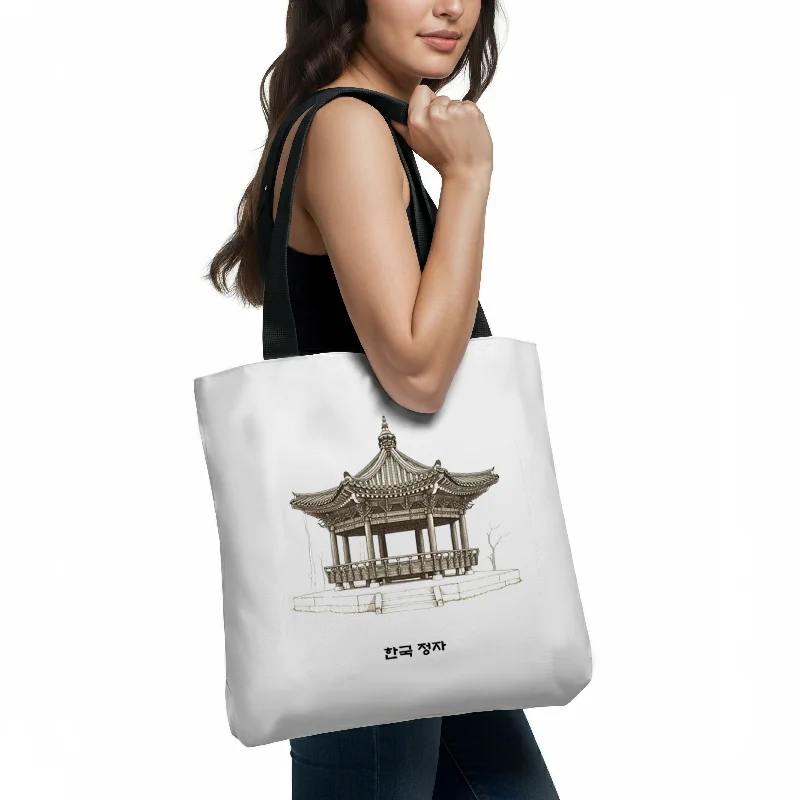 Traditional Korean pavilion Tote Bag (AOP) - EmpressKorea