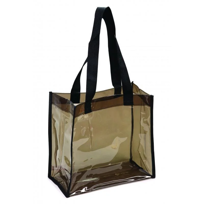 Transparent Black Tote Bag