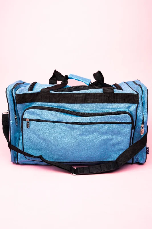 Turquoise Glitz & Glam Duffle Bag 23"